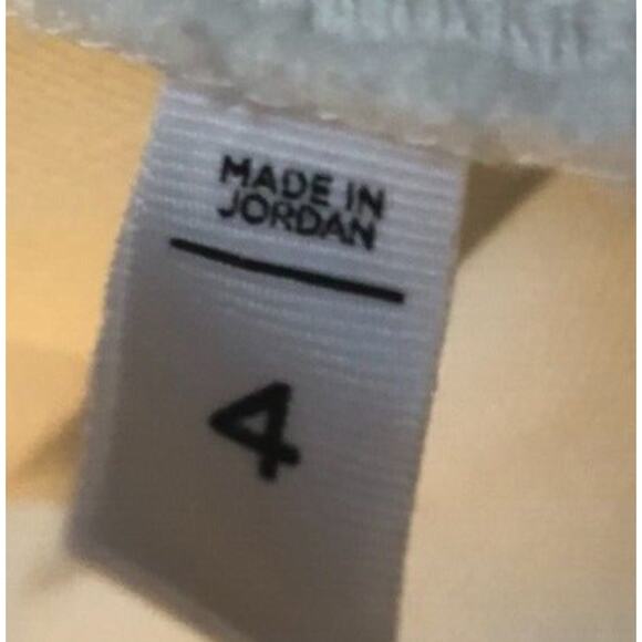 Loft Summer White High Rise Stretch Straight Bootcut Cutoff Jeans Reg Size 4 - Picture 2 of 5